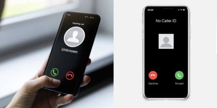 A photo collage of unknown caller in a mobile phone. PHOTO/Courtesy.