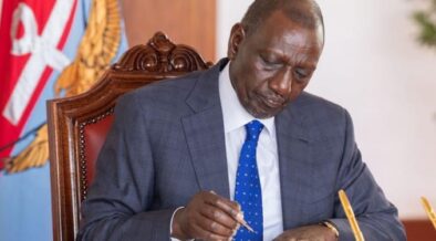 President William Ruto assentijg to the Births and Registration (Amendment) Bill (2024), the Pyrethrum Repeal Bill (2024), and the Social Work Professionals Bill (2023) on February 19, 2026. PHOTO/PCS.