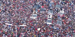 Crowd during Nairobi Senator Edwin Sifuna's Linda Mwananchi Tour in Kitengela on February 15, 2026. PHOTO/Pauline Njoroge X.