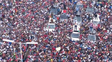 Crowd during Nairobi Senator Edwin Sifuna's Linda Mwananchi Tour in Kitengela on February 15, 2026. PHOTO/Pauline Njoroge X.