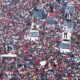 Crowd during Nairobi Senator Edwin Sifuna's Linda Mwananchi Tour in Kitengela on February 15, 2026. PHOTO/Pauline Njoroge X.