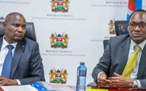 Treasury CS John Mbadi and PS Dr. Chris Kiptoo during a meeting with the visiting World Bank Managing Director and Chief Administrative Officer, Mr. Wencai Zhang on January 21, 2026. PHOTO/ Treasury X.