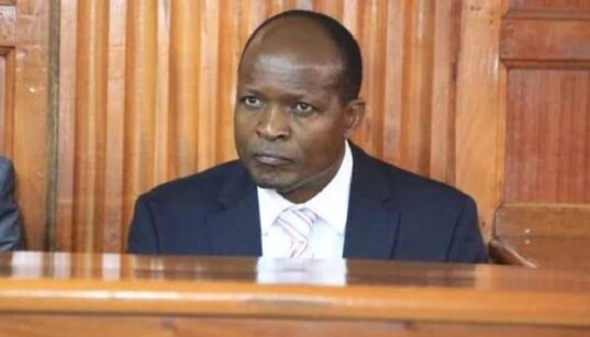 Former Migori Governor Zacharia Okoth Obado during a past appearance in court. PHOTO/UGC.