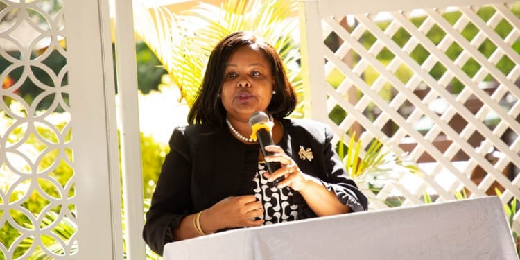 The Cabinet to the Secretary Mercy Wanjau