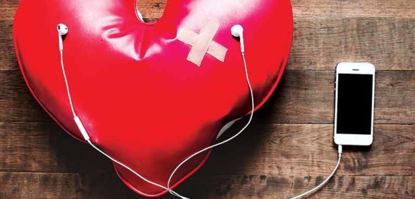 An illustration of quiet geometry of a heartbreak playlist. PHOTO/Courtesy