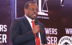 New LSK President-Elect Charles Kanjama during the LSK Wakili Towers Fundraiser PHOTO/Courtesy