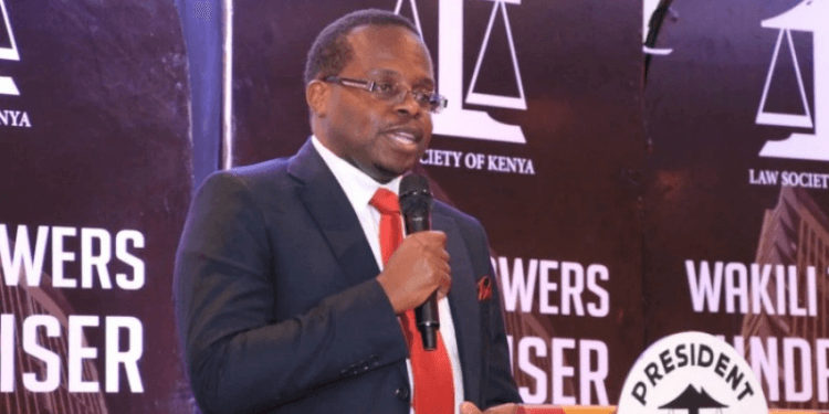 New LSK President-Elect Charles Kanjama during the LSK Wakili Towers Fundraiser PHOTO/Courtesy