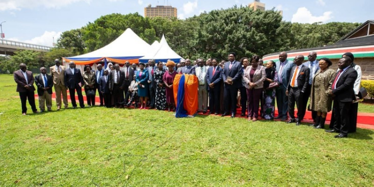 ODM Party Leader Oburu Oginga led a parliamentary group meeting at Parliament Buildings