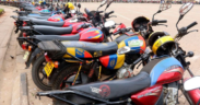 Motorbikes parked in unknown location in Kenya. PHOTO/ Business Daily