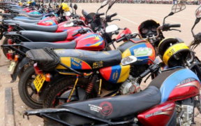 Motorbikes parked in unknown location in Kenya. PHOTO/ Business Daily