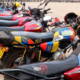 Motorbikes parked in unknown location in Kenya. PHOTO/ Business Daily
