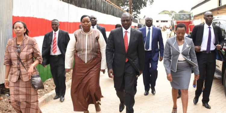President William Ruto, First Lady Mama Rachel Ruto and Monica Juma. PHOTO/Courtesy.