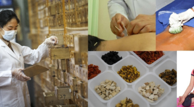 A photo of A lady in a labcoat and some of the traditional medicine samples. PHOTO/ WHO