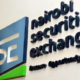 Nairobi Securities Exchange name post on a building. PHOTO/ NSE