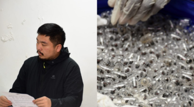 A photo collage of Zhang Kequn, 37, and Ants on plastic containers. Zhang was arraigned on Tuesday before the Jomo Kenyatta International Law Courts, where he faced charges of dealing in live wildlife species and conspiracy to commit a felony. PHOTO/ ODPP