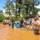 Children and women being rescued from flooded area in Kenya. PHOTO/ Human Rights Watch