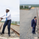 President William Ruto and a Chinese national as they Commission the upgrade and construction of SGR from Naivasha to Malaba at the proposed Narok Terminal. PHOTO/ PCS