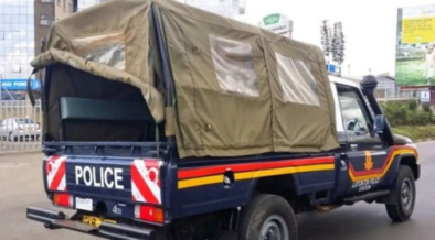 Police land cruiser headed to a crime scene PHOTO/File