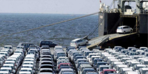 Vehicles being loaded into a courier ship in Srilanka. PHOTO/ File