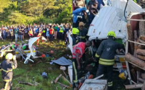 Aftermath of the Nyeri accident PHOTO/Acc