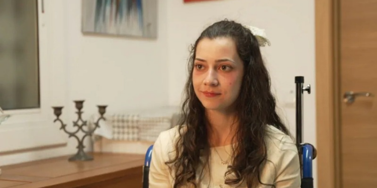 Noelia Castillo during an interview with Antena 3 on March 24 PHOTO/Guardian