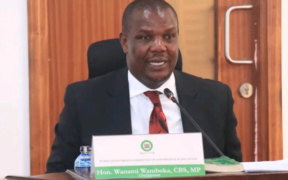 Bumula MP Hon Jack Wanami Wamboka chairing The National Assembly’s Public Investments Committee (PIC) on Governance and Education at Bunge Towers. PHOTO/ PCS