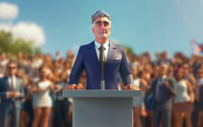 Ai presentation of a male person in a political rally. PHOTO/ File