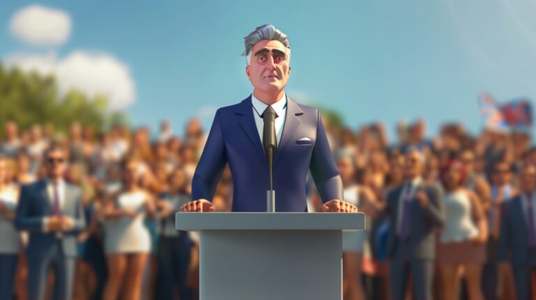 Ai presentation of a male person in a political rally. PHOTO/ File