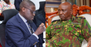 A photo collage of Police IG Douglas Kanja and Nairobi Governor Johnson Sakaja. PHOTO/NPS/Sakaja X.