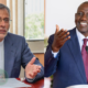 A photo collage of President William Ruto and Iranian Ambassador to Kenya Ali Gholampour. PHOTO/PCS/FILE.