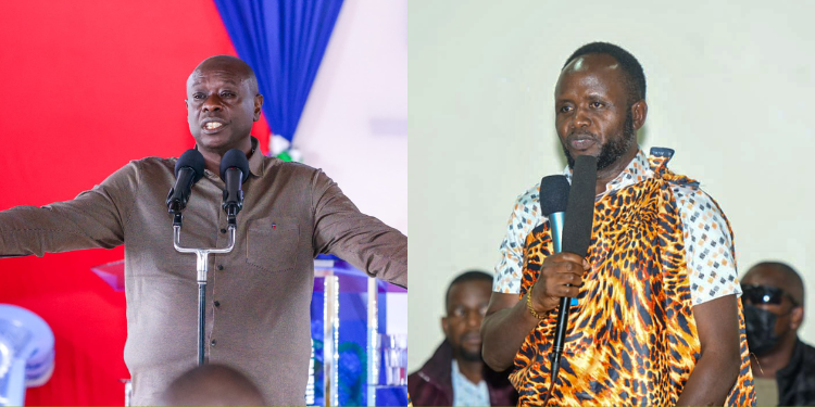 A photo collage of DCP leader Rigathi Gachagua and Trans Nzoia Governor George Natembeya. PHOTO/ Gachagua X/Natembeya X.