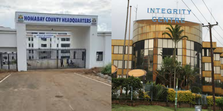 Homabay County headquarters and EACC offices. PHOTO/UGC/EACC.