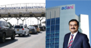 A photo collage of Adani Group Chairman and founder Gautam Adani and JKIA gate. PHOTO/