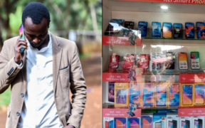 AI generated photo of a man making a phone call and Mobile phones at Kipsigak phones in Kapsabet, Kenya. PHOTO/ Grok/Business List.
