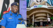 A photo collage of Police IG Douglas Kanja and the SHA headquarters. PHOTO/Courtesy.