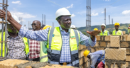 President William Ruto inspecting the ongoing construction of the 220-unit Bomet Affordable Housing Project on March 16, 2024.