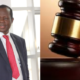 A photo collage of former CS Raphael Tuju and court gravel. PHOTO/KNA.