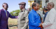 A photo collage of President William Ruto, ODM Party Leader Oburu Oginga, Wiper leader Kalonzo Musyoka and DCP Party leader Rigathi Gachagua. PHOTO/Courtesy.
