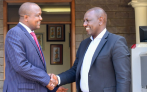 President William Ruto with Tiaty MP William Kamket at the Deputy President’s official residence in Karen, Nairobi on September 1, 2022. PHOTO/William Ruto/Facebook.