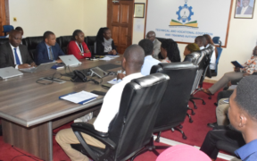 TVET Authority (TVETA) Director General, Timothy Nyongesa Katiambo, officiating the opening a two-day induction programme for 10 interns placed at the Authority by the Public Service Commission (PSC) on February 10, 2026. PHOTO/TVETA.