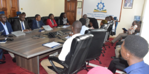 TVET Authority (TVETA) Director General, Timothy Nyongesa Katiambo, officiating the opening a two-day induction programme for 10 interns placed at the Authority by the Public Service Commission (PSC) on February 10, 2026. PHOTO/TVETA.