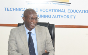 TVET Authority (TVETA) Director General, Timothy Nyongesa Katiambo, officiating the opening a two-day induction programme for 10 interns placed at the Authority by the Public Service Commission (PSC) on February 10, 2026. PHOTO/TVETA.