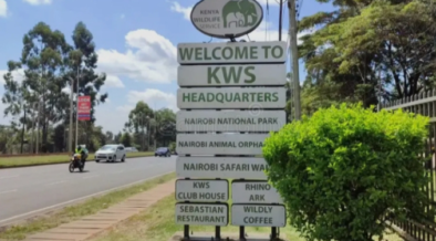 The image shows the entrance to KWS Headquarters PHOTO/Nation