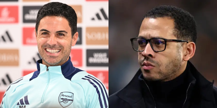 Collage photo of Arsenal's manager Mikel Arteta and Chelsea's Liam Rosenior PHOTO/Acc