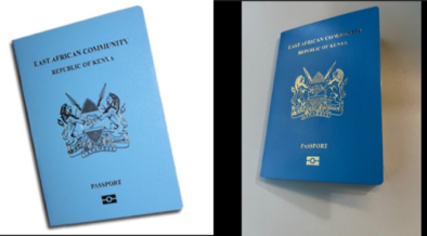 Kenyan official passport PHOTO/ecitizen