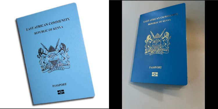 Kenyan official passport PHOTO/ecitizen