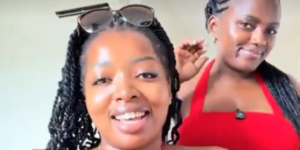 Photo screenshot of Naomi Kuria and her friend PHOTO/Naomi Kuria