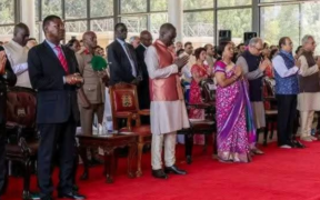 President Ruto with the Indian community-When he officially allowed them to start celebrating Diwali PHOTO/File
