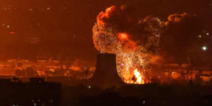 Plumes of smoke rises over Tehran after explosions were reported in Tehran Iran PHOTO/Getty Images