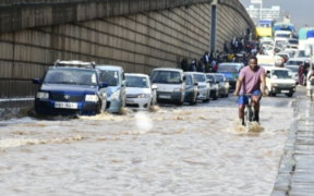 Matatus stuck in Highway after intense downpours PHOTO/File